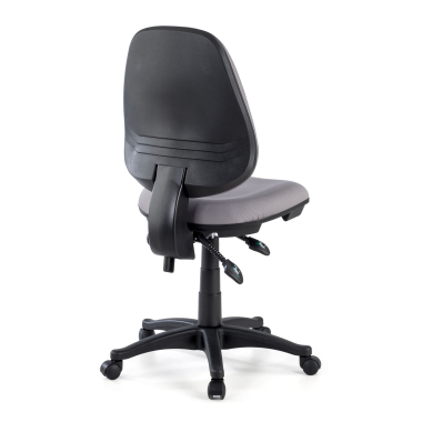 sedia da ufficio grigio senza bracci tessuto senza braccioli 6