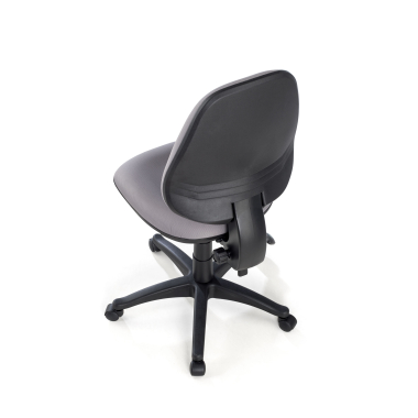sedia da ufficio grigio senza bracci tessuto senza braccioli 8