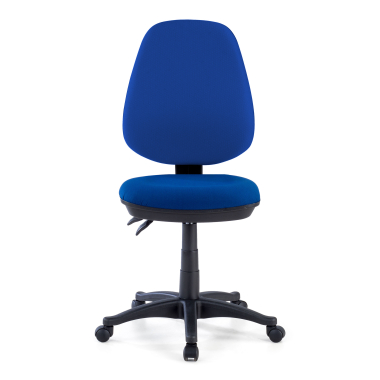 sedia da ufficio blu senza bracci tessuto senza braccioli 3