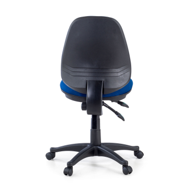 sedia da ufficio blu senza bracci tessuto senza braccioli 7