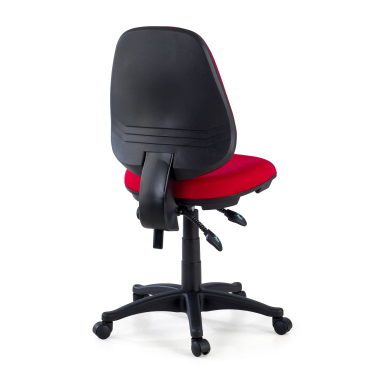 sedia da ufficio rosso senza bracci tessuto senza braccioli 6