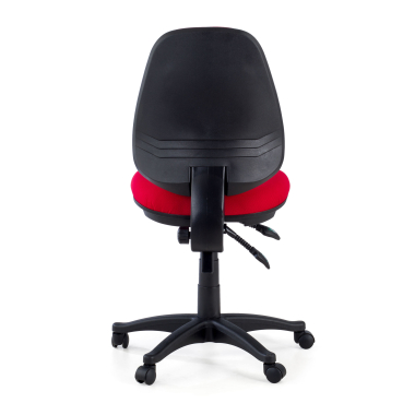 sedia da ufficio rosso senza bracci tessuto senza braccioli 7