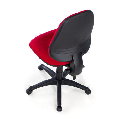 sedia da ufficio rosso senza bracci tessuto senza braccioli 8