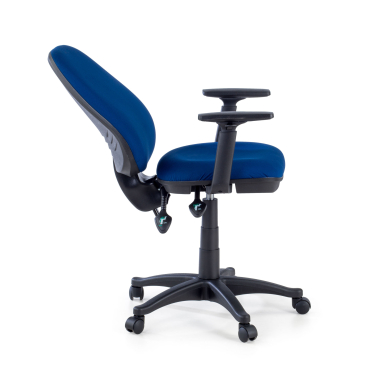 sedia da ufficio blu con bracci tessuto braccioli regolabili 1d 4