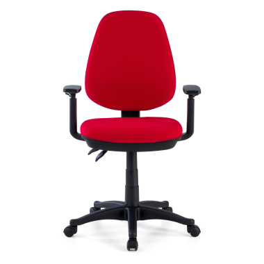 sedia da ufficio rosso con bracci tessuto braccioli regolabili 1d 10