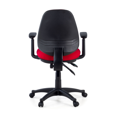 sedia da ufficio rosso con bracci tessuto braccioli regolabili 1d 8