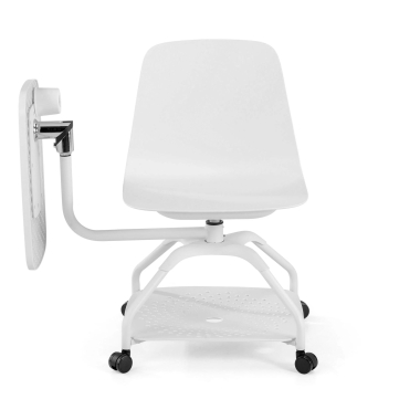 sedia con ribaltina bianco step di plastica braccioli mobili 2
