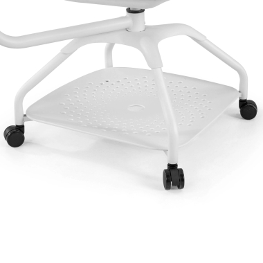 sedia con ribaltina bianco step di plastica braccioli mobili 7