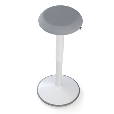 sgabello ergonomico bianco grigio activepro tessuto senza braccioli 7