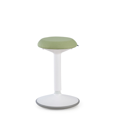 sgabello ergonomico bianco verde activepro tessuto senza braccioli 4