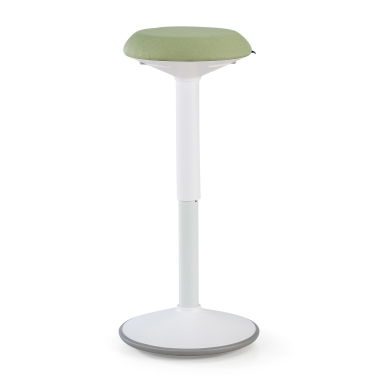 sgabello ergonomico bianco verde activepro tessuto senza braccioli 3