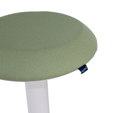 sgabello ergonomico bianco verde activepro tessuto senza braccioli 5