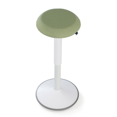 sgabello ergonomico bianco verde activepro tessuto senza braccioli 7