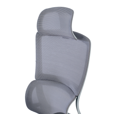 sedia ergonomica grigio con poggiapiedi rete transpirante braccioli regolabili 3d doppio supporto lombare poggiatesta poggiapiedi estensibile 9