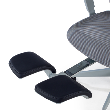 sedia ergonomica grigio con poggiapiedi rete transpirante braccioli regolabili 3d doppio supporto lombare poggiatesta poggiapiedi estensibile 10