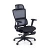 Sedia da ufficio ergonomica con poggiapiedi Balance Pro, Braccioli 3D