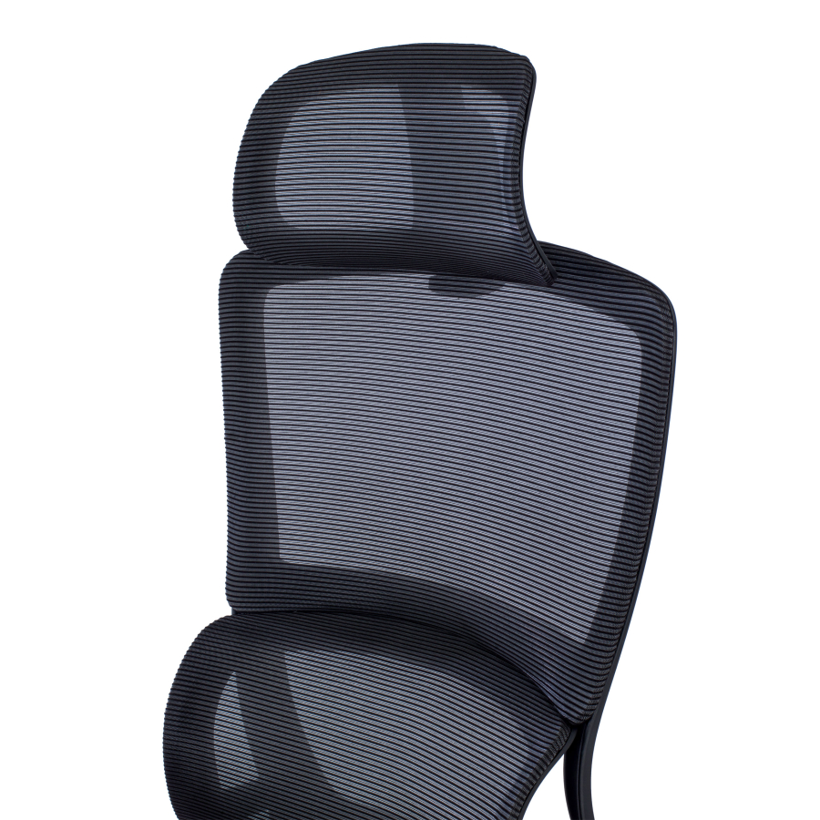 Sedia da ufficio ergonomica con poggiapiedi Balance Pro, Braccioli 3D