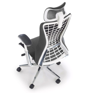 sedia ergonomica grigio miller rete transpirante braccioli regolabili 3d 6