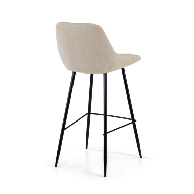 sgabello da ufficio beige giselle tessuto braccioli imbottiti 6