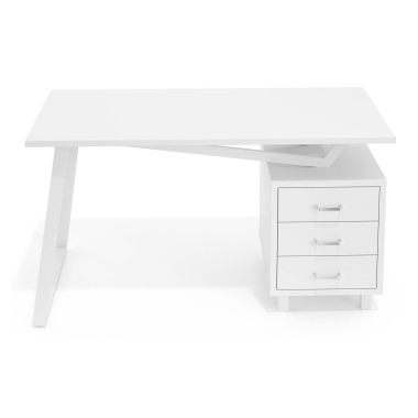 scrivania per computer bianco orbit 3
