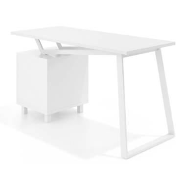 scrivania per computer bianco orbit 5