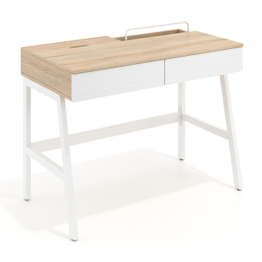 scrivania per computer bianco opal 1