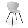 Sedia Scandinava Emily, seduta ergonomica, gambe in legno