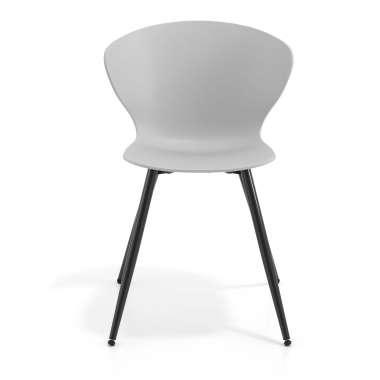 sedia da conferenza nero grigio 4 gambe di plastica braccioli fissi 6
