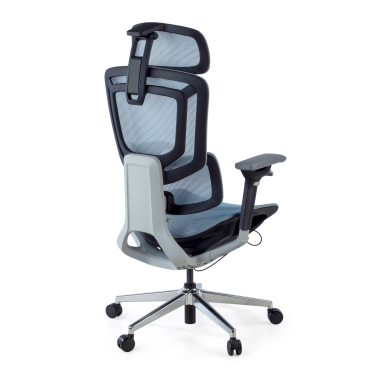 sedia ergonomica blu valkyr rete transpirante braccioli regolabili 4d doppio supporto lombare poggiatesta 10