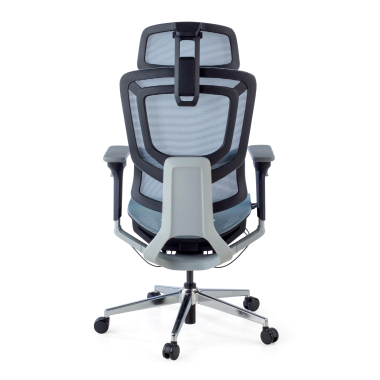 sedia ergonomica blu valkyr rete transpirante braccioli regolabili 4d doppio supporto lombare poggiatesta 11