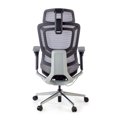 sedia ergonomica grigio valkyr rete transpirante braccioli regolabili 4d doppio supporto lombare poggiatesta 12