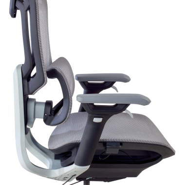 sedia ergonomica grigio valkyr rete transpirante braccioli regolabili 4d doppio supporto lombare poggiatesta 13