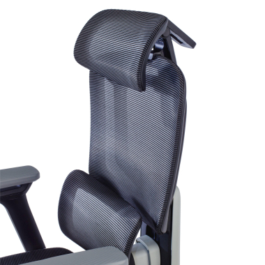sedia ergonomica nero valkyr rete transpirante braccioli regolabili 4d doppio supporto lombare poggiatesta 7