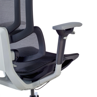 sedia ergonomica nero valkyr rete transpirante braccioli regolabili 4d doppio supporto lombare poggiatesta 9
