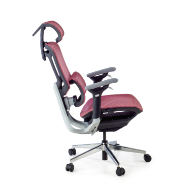 sedia ergonomica rosso valkyr rete transpirante braccioli regolabili 4d doppio supporto lombare poggiatesta 6