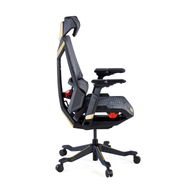 sedia gaming giallo blooddragon rete transpirante braccioli regolabili 6d supporto lombare poggiatesta 8