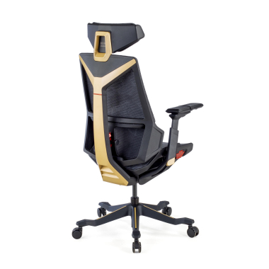 sedia gaming giallo blooddragon rete transpirante braccioli regolabili 6d supporto lombare poggiatesta 7