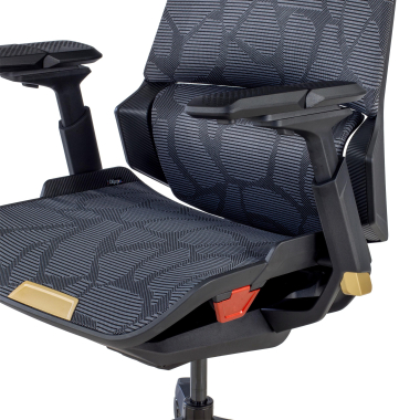 sedia gaming giallo blooddragon rete transpirante braccioli regolabili 6d supporto lombare poggiatesta 5