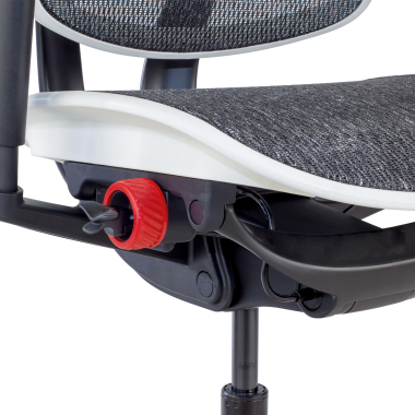 sedia gaming bianco struttura nera gaming rete transpirante braccioli regolabili 5d supporto lombare poggiatesta 5