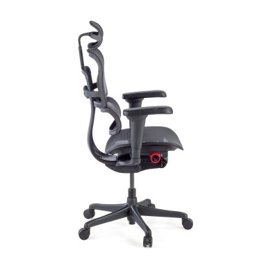 sedia gaming nero struttura nera gaming rete transpirante braccioli regolabili 5d supporto lombare poggiatesta 7