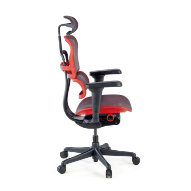 sedia gaming rosso struttura nera gaming rete transpirante braccioli regolabili 5d supporto lombare poggiatesta 7