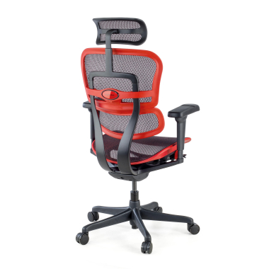 sedia gaming rosso struttura nera gaming rete transpirante braccioli regolabili 5d supporto lombare poggiatesta 8