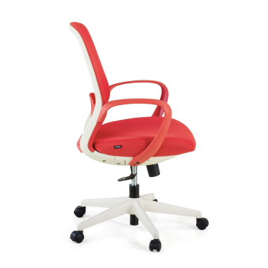 sedia girevole rosso whisper rete transpirante braccioli fissi 5