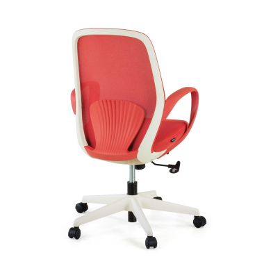sedia girevole rosso whisper rete transpirante braccioli fissi 7