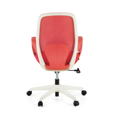 sedia girevole rosso whisper rete transpirante braccioli fissi 8