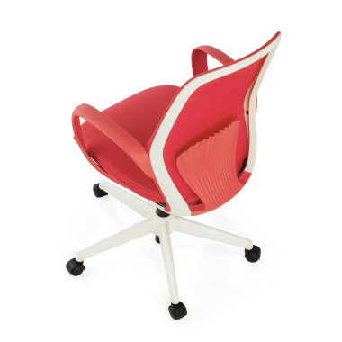 sedia girevole rosso whisper rete transpirante braccioli fissi 9