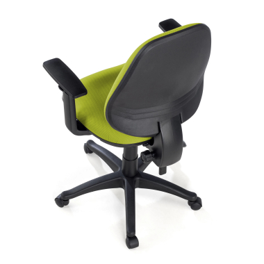 sedia da ufficio verde con bracci tessuto braccioli regolabili 1d 8