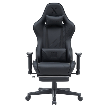 sedia gaming nero epic ecopelle braccioli mobili cuscino lombare e cervicale poggiatesta poggiapiedi estensibile 3