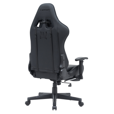 sedia gaming nero epic ecopelle braccioli mobili cuscino lombare e cervicale poggiatesta poggiapiedi estensibile 8