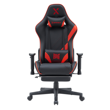 sedia gaming rosso epic ecopelle braccioli mobili cuscino lombare e cervicale poggiatesta poggiapiedi estensibile 3